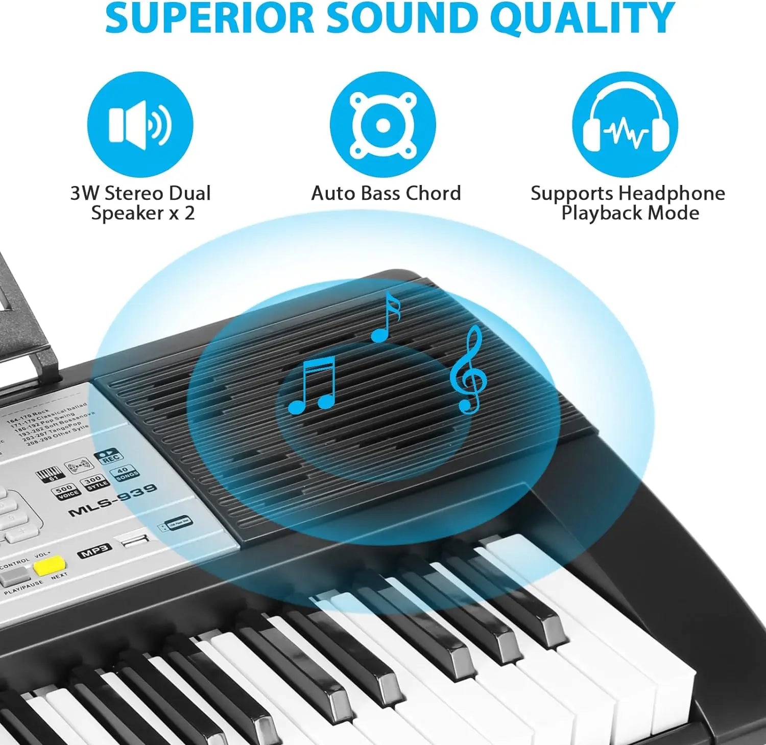 61 Key Digital Piano Keyboard Set for Kids