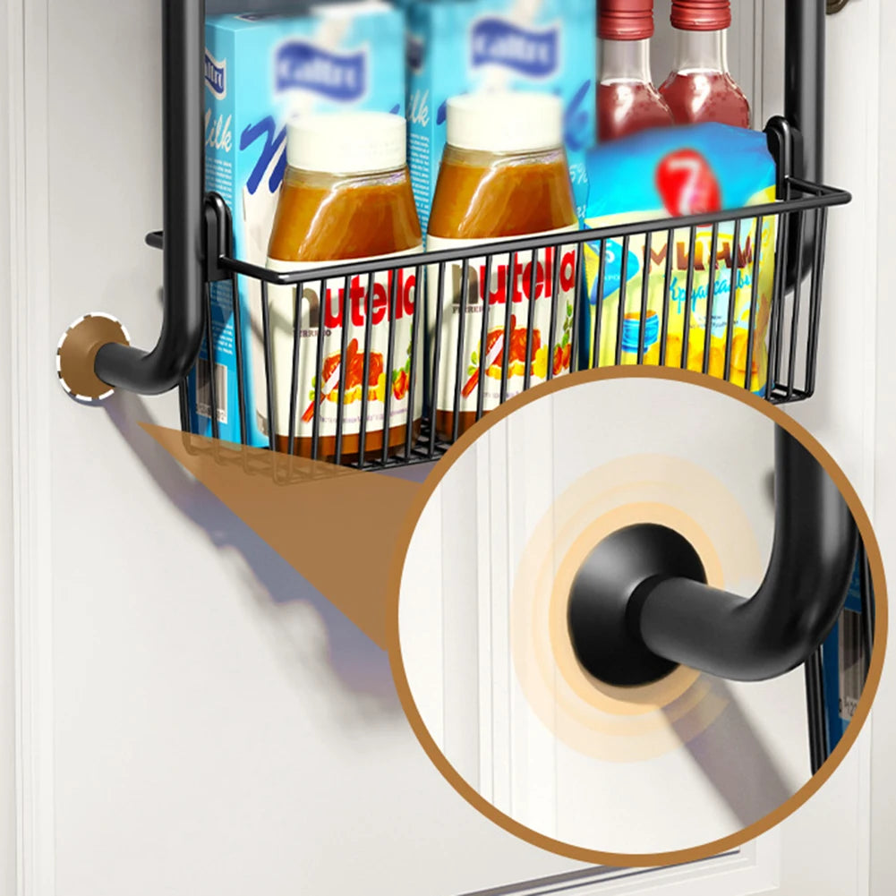 Over The Door Adjustable Basket Space-Saving Organizer