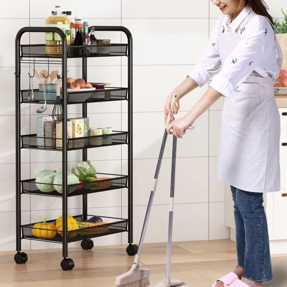 5 Tier Stackable produce shelf /W Wheels