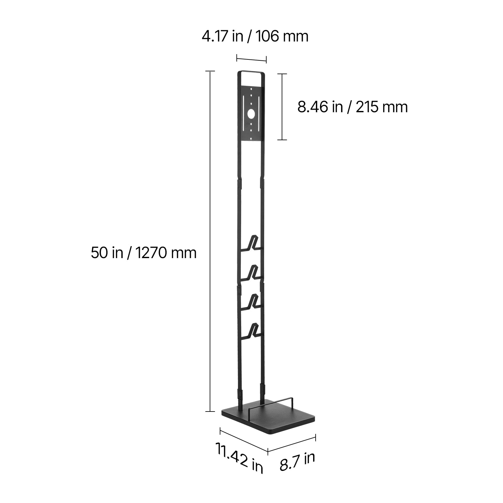 SucceBuy Vacuum Stand Compatible With Dyson Stable Holder with 4 Hooks for Dyson DC30/31/34/35/58/59/62/74 Cordless Upright