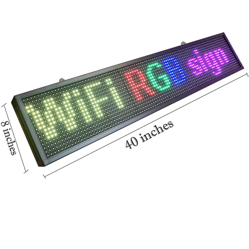 Full-Color Programmable WiFi Rolling Information Display