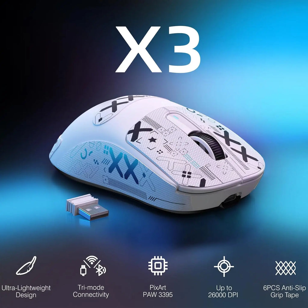 ATTACK SHARK X3 Lightweight Wireless Mouse Programmable Buttons