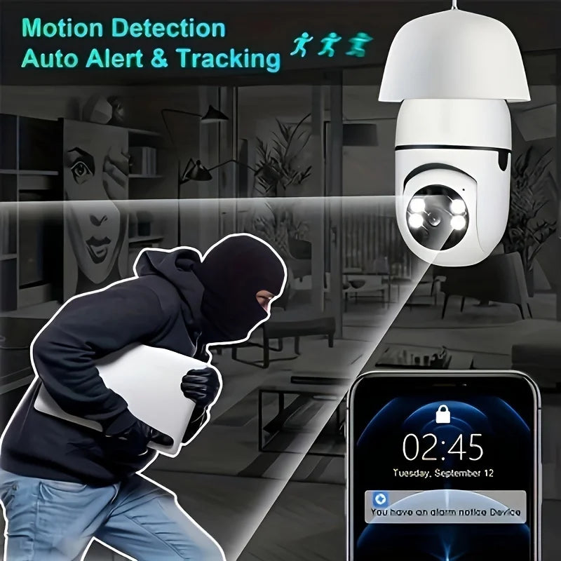 2PC Ease Life APP-Light Bulb Security Camera Light Socket Screw In