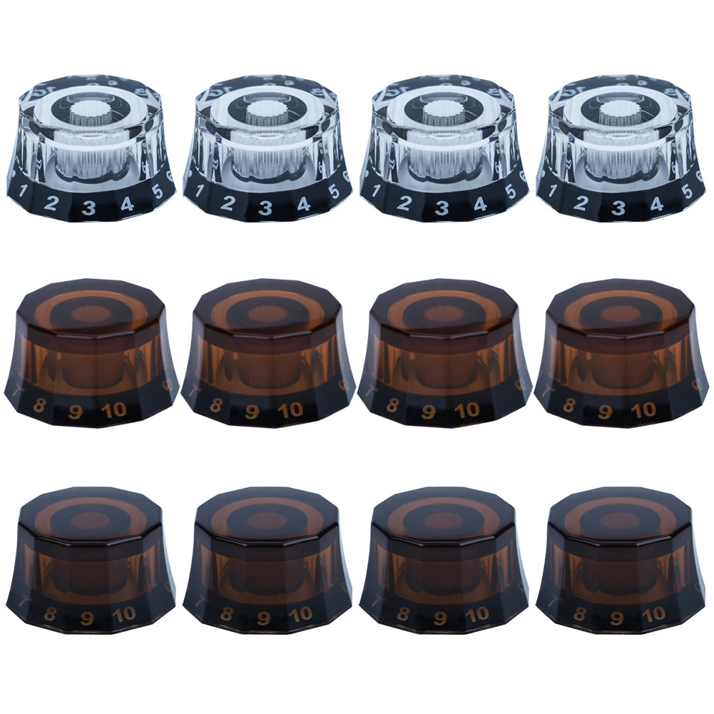4 Pcs Electric Guitar Knobs Lampshade Style