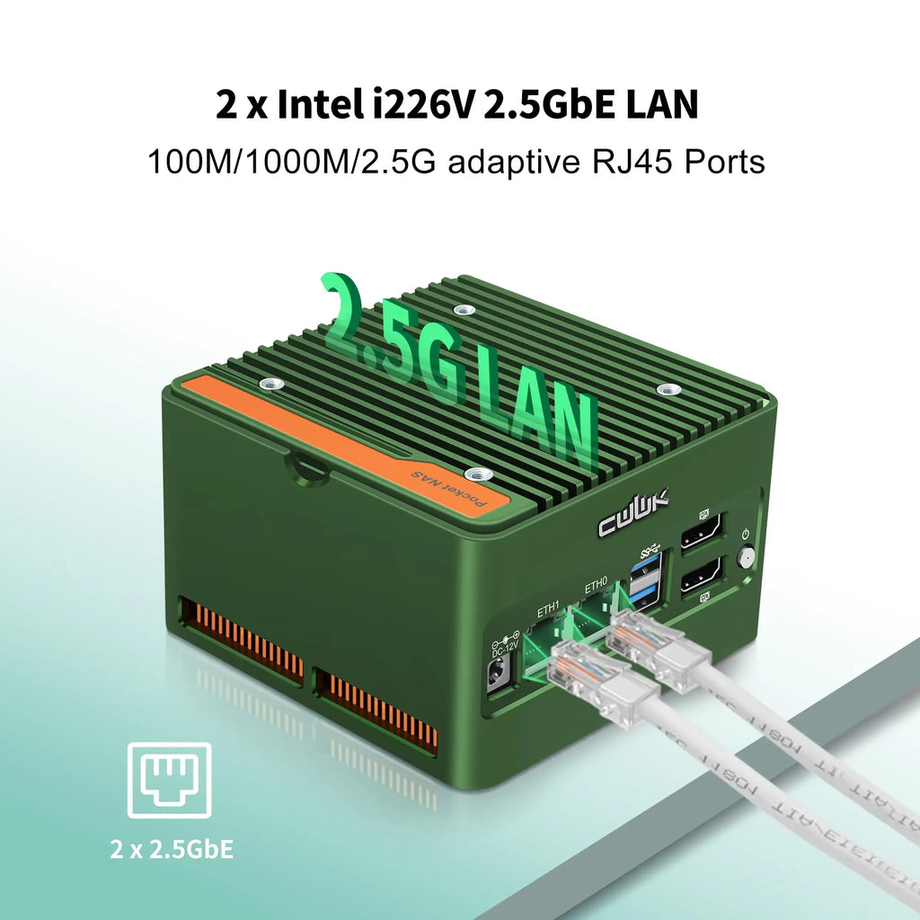 CWWK N305 Mini PC X86-P5 Pocket-NAS NO RAM/SSD/OS