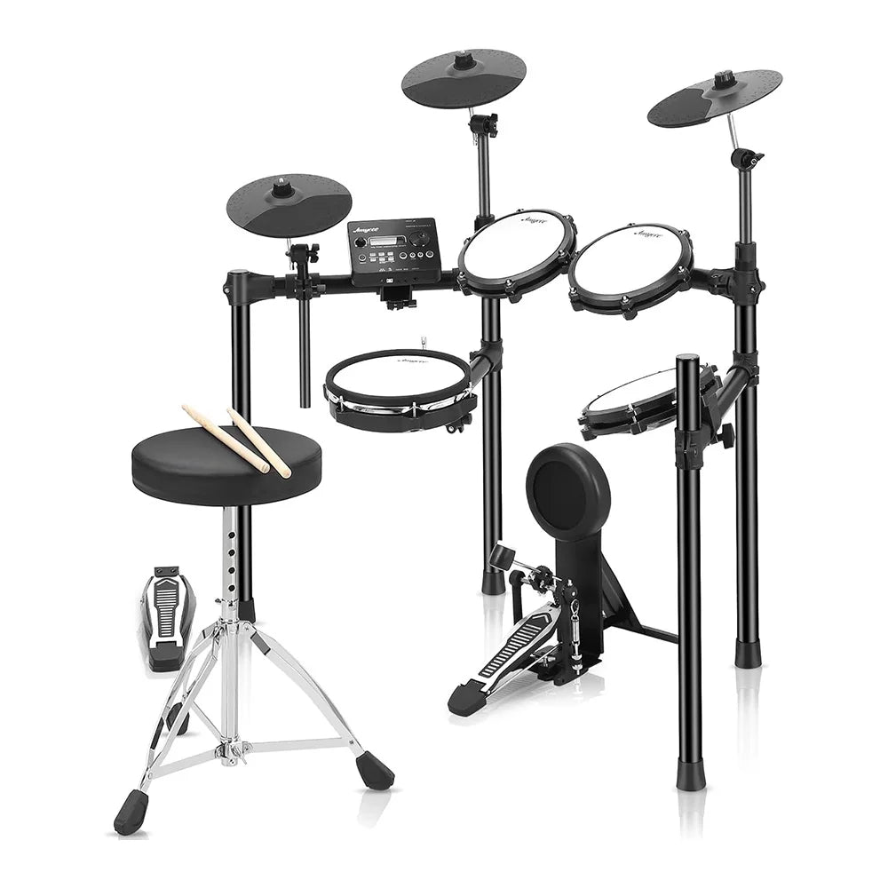 Electronic Drum Set,5 Quiet Mesh Drum Pads