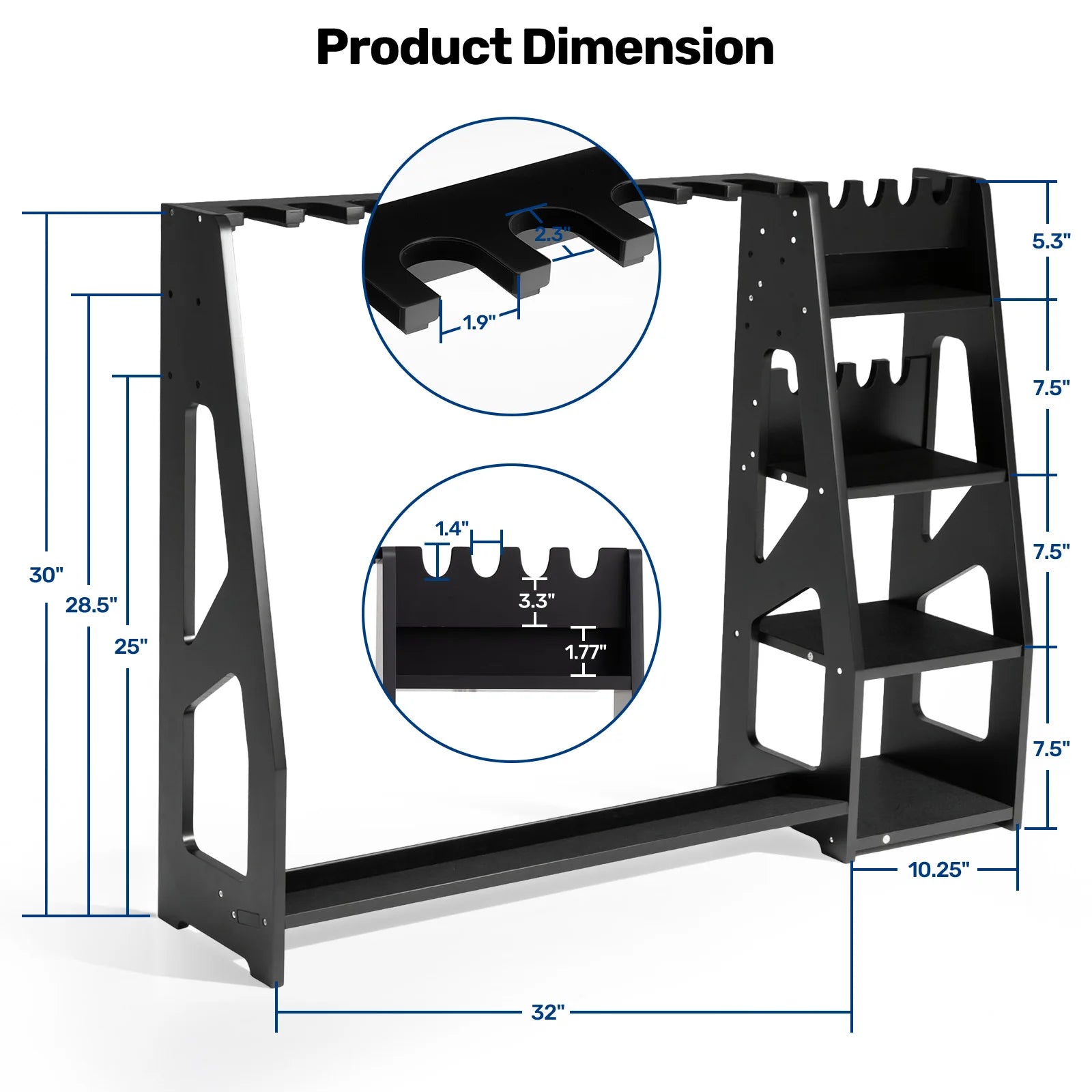 Blacksmith's Adjustable Gun Rack