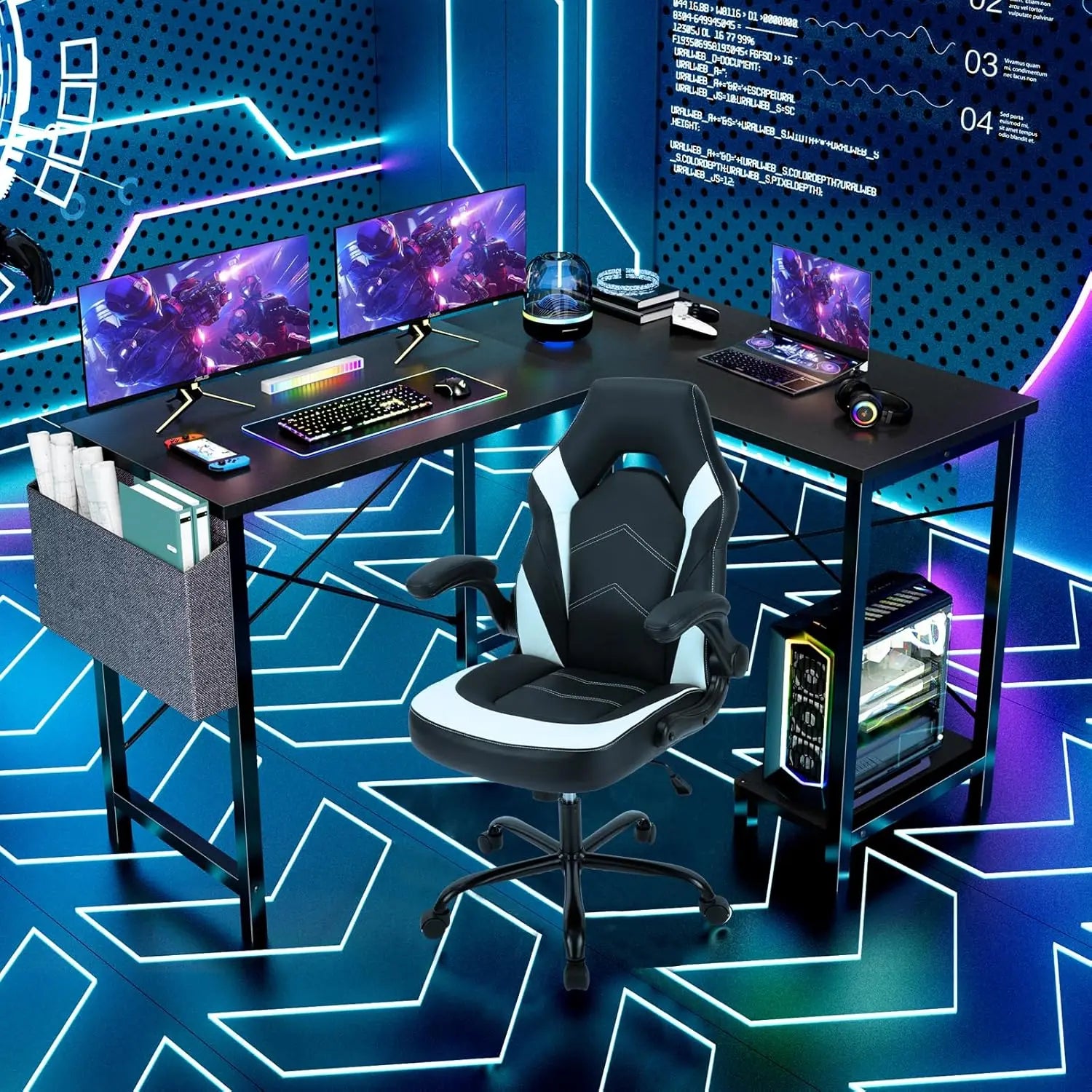 L Shaped Desk. 50-Inch Computer Desk.