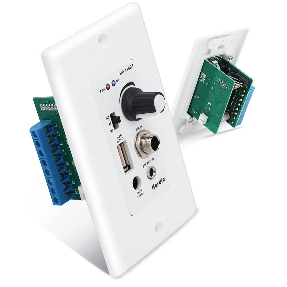Bluetooth In Wall Receiver Aduio Amplifier Plate