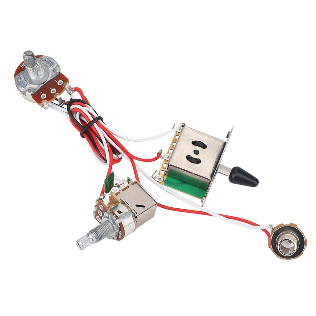 Electric Guitar Metallic Wiring Harness Prewired Kit