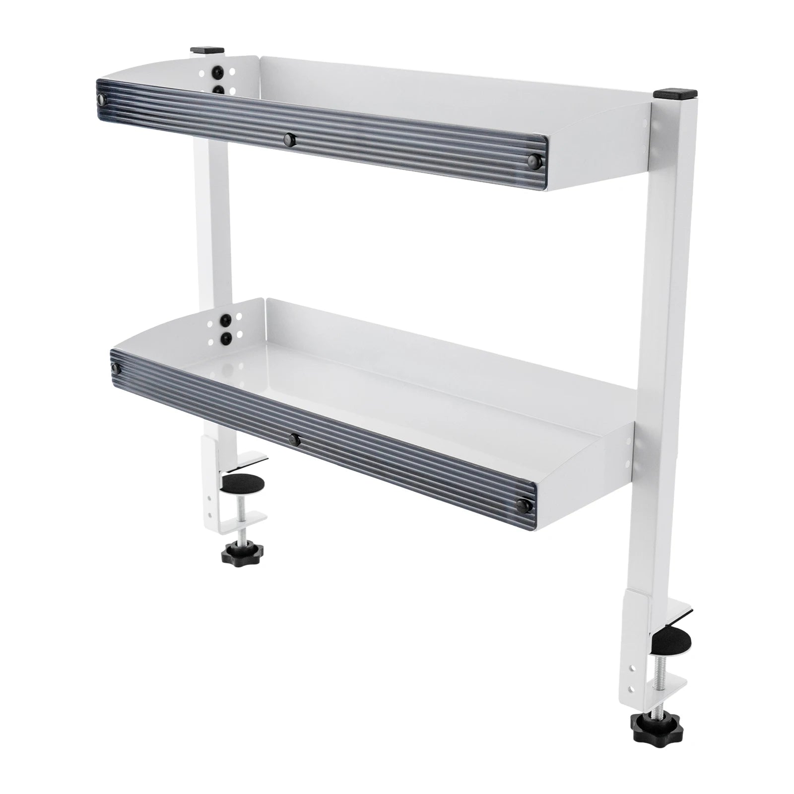 2-tier Clamp-on Desk Shelf Storage Display