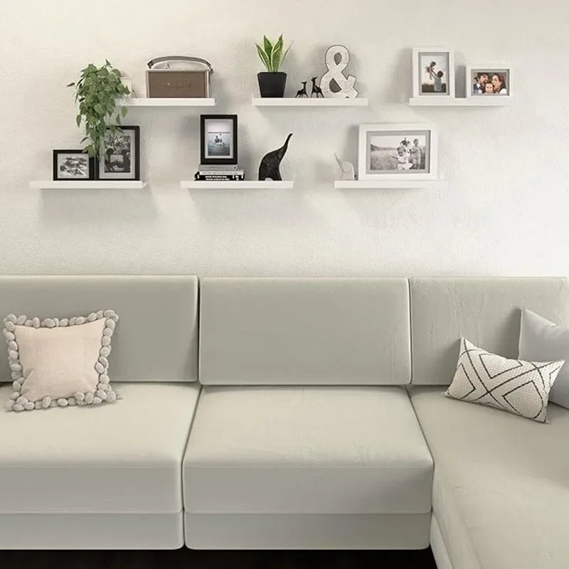 6 pieces Honor wall display stand, white