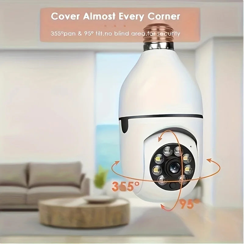 2PC Ease Life APP-Light Bulb Security Camera Light Socket Screw In