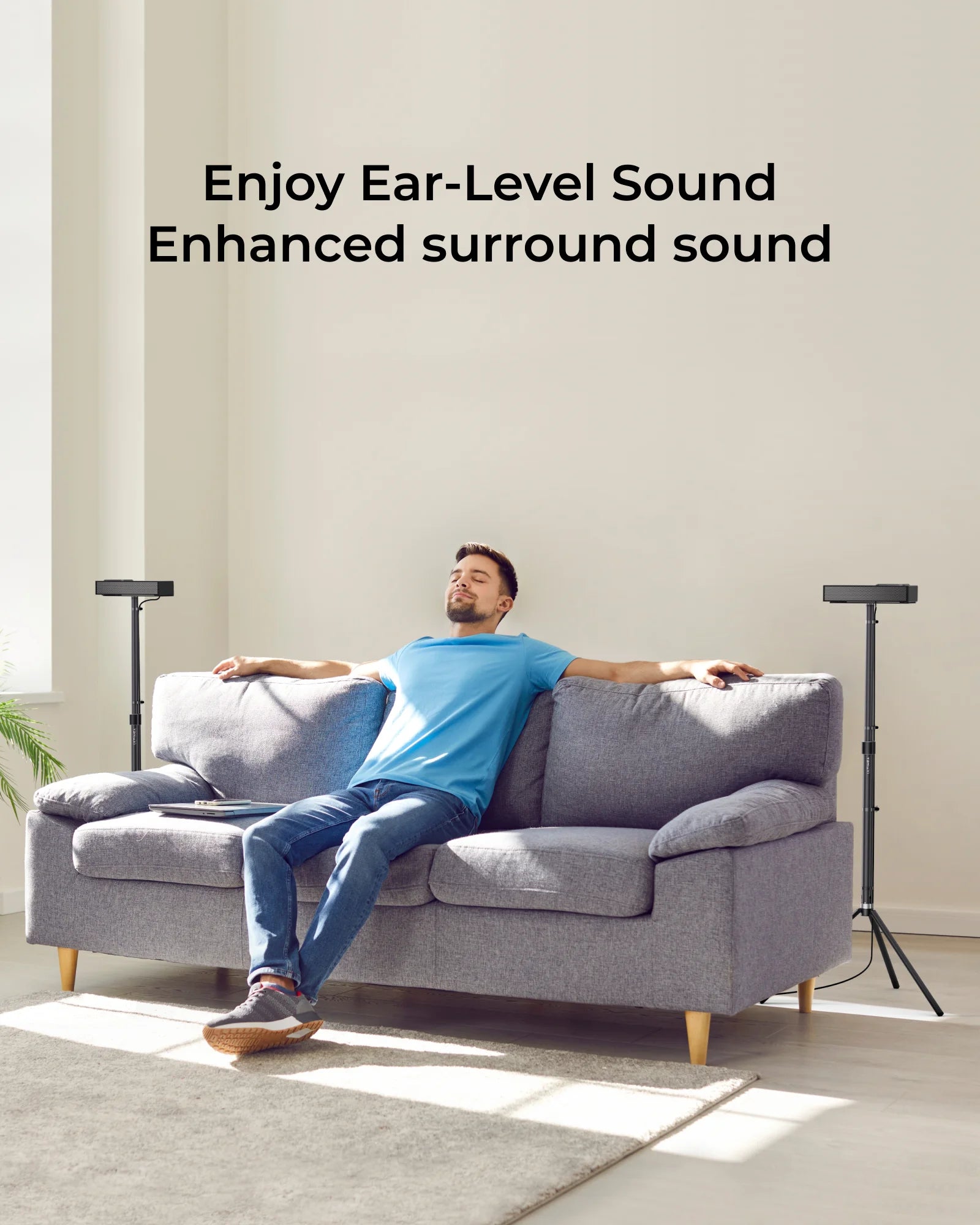 ULTIMEA Pair of Speaker Stands for Nova S90, Extendible