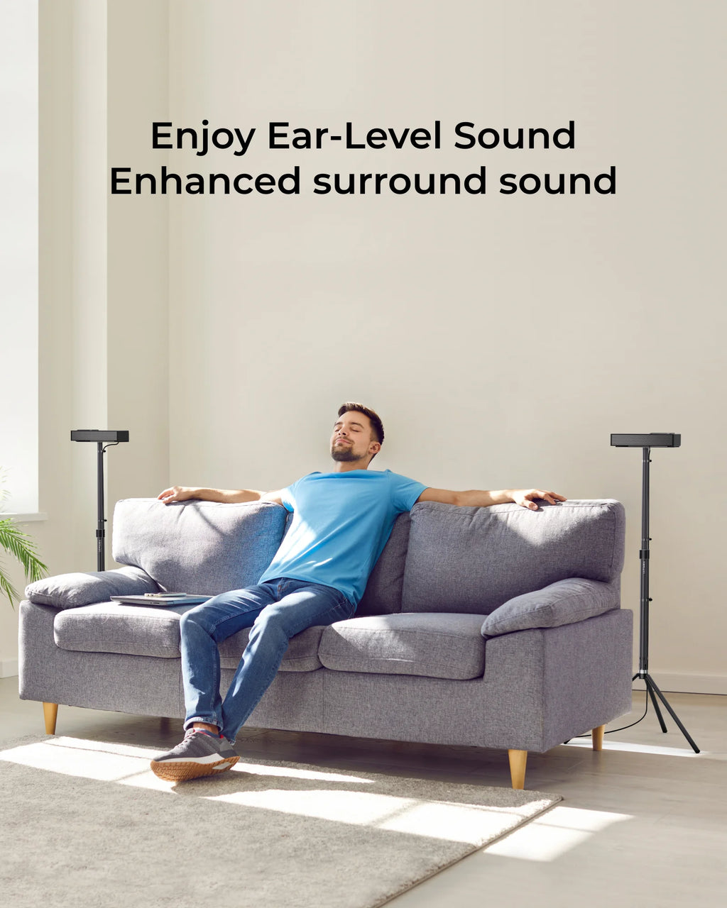 ULTIMEA Pair of Speaker Stands for Nova S90, Extendible