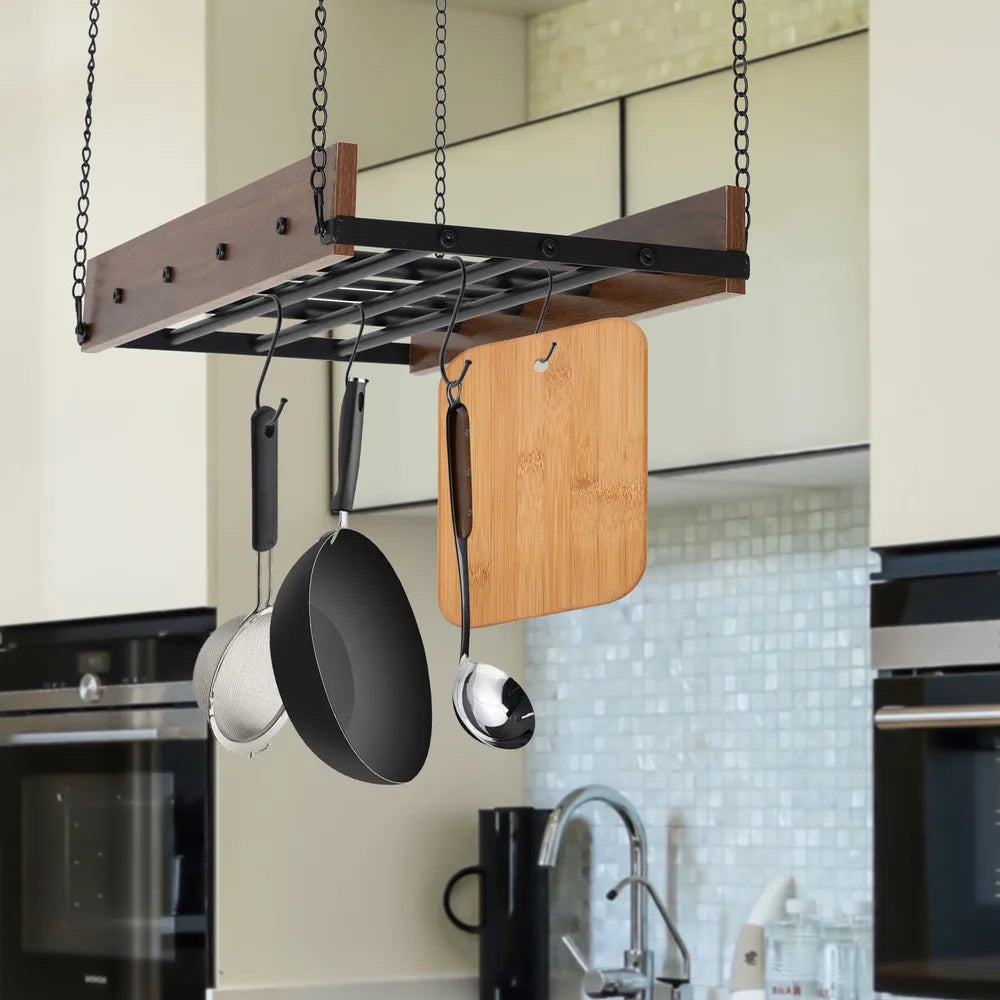 Hanging Pot Pan Storage Adjustable Spring Clips