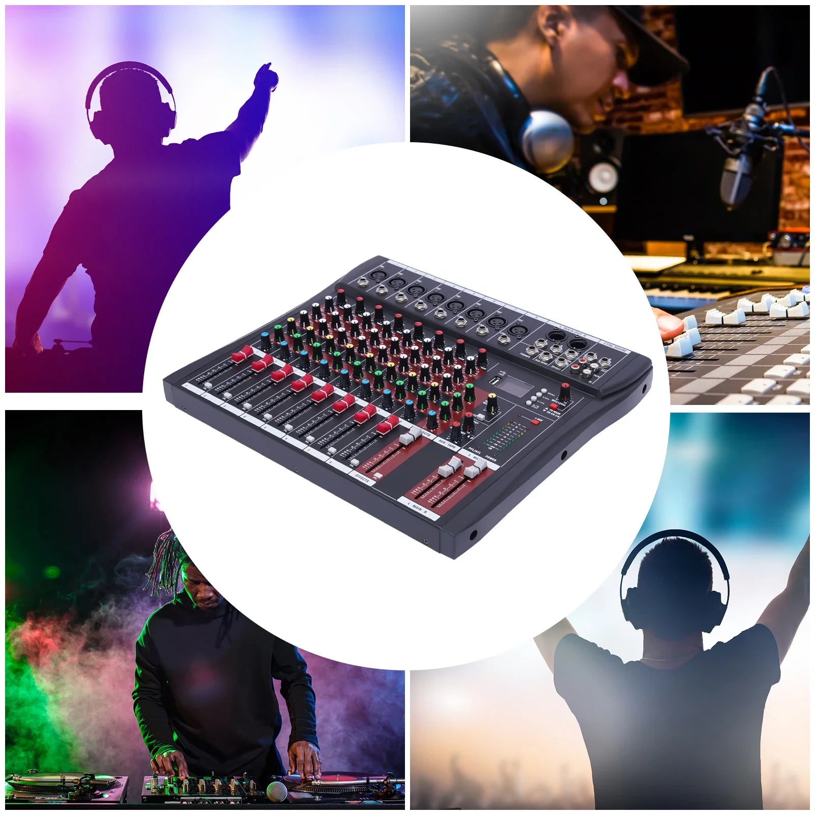 Professional Soundboard Console 8-Channel