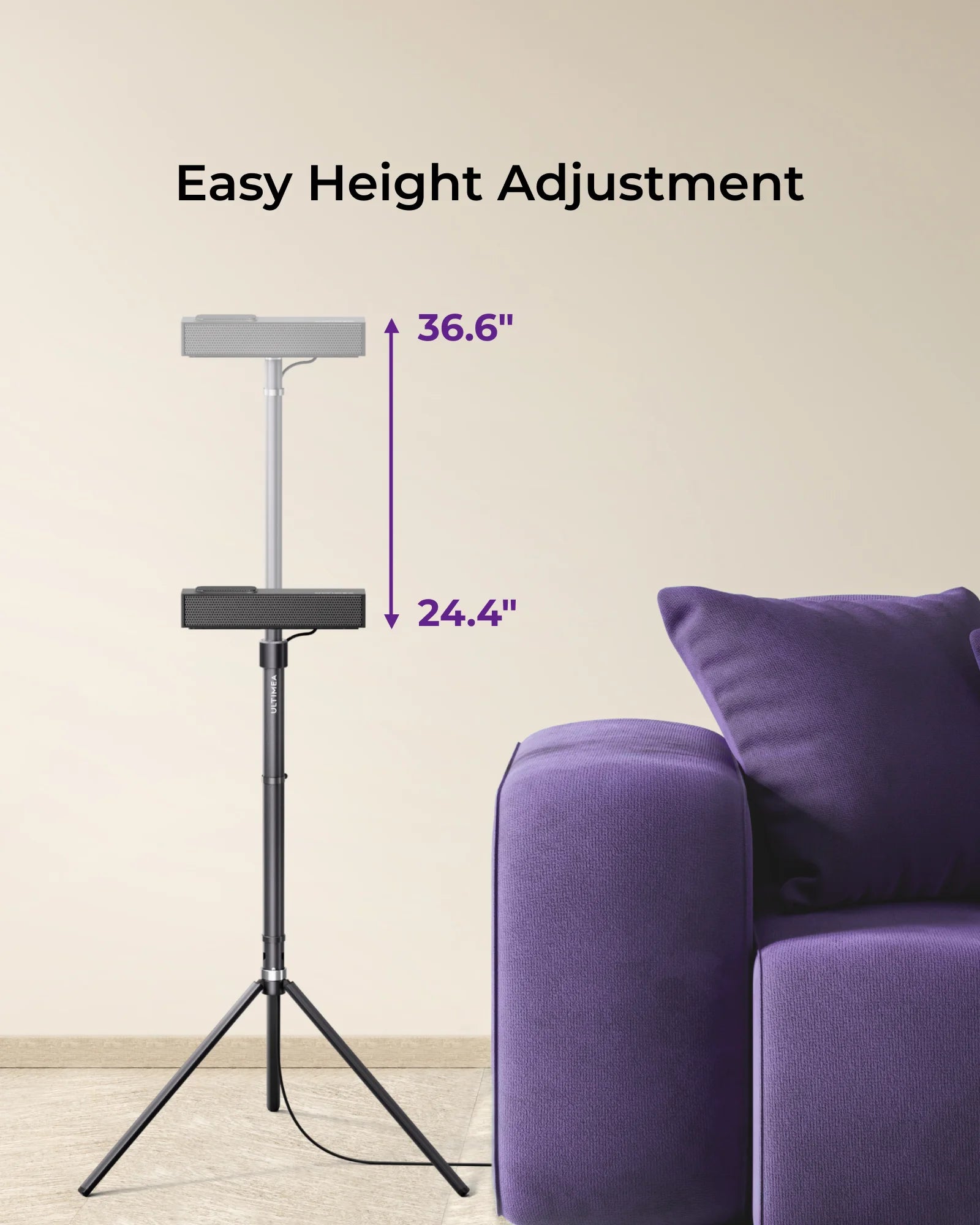 ULTIMEA Pair of Speaker Stands for Nova S90, Extendible