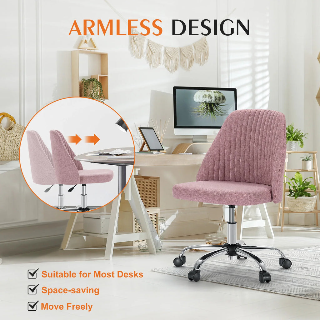 JHK Armless Small Desk Chair