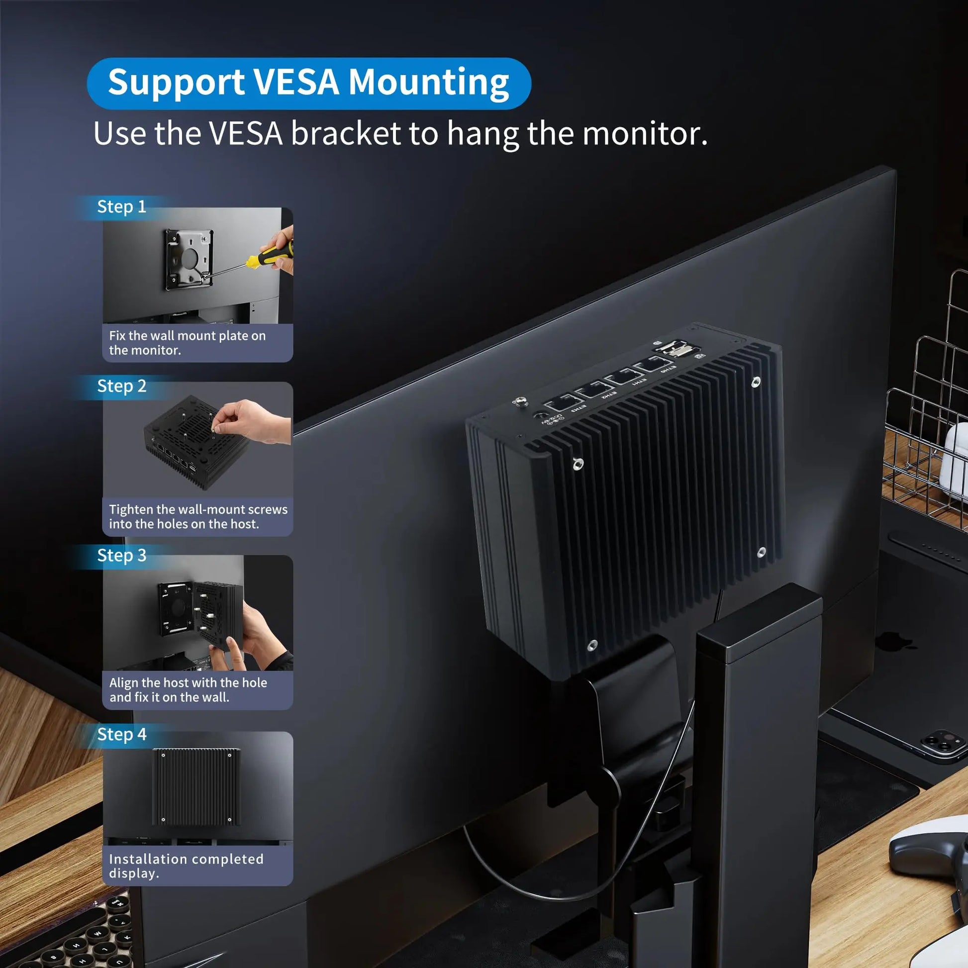 CWWK Mini PC Fanless Ryzen 5 5500U Firewall Appliance