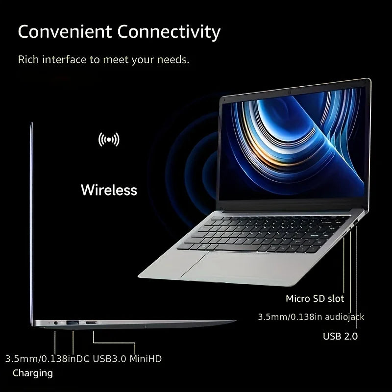 14 Inch Laptop Intel Celeron 6GB RAM 64GB+