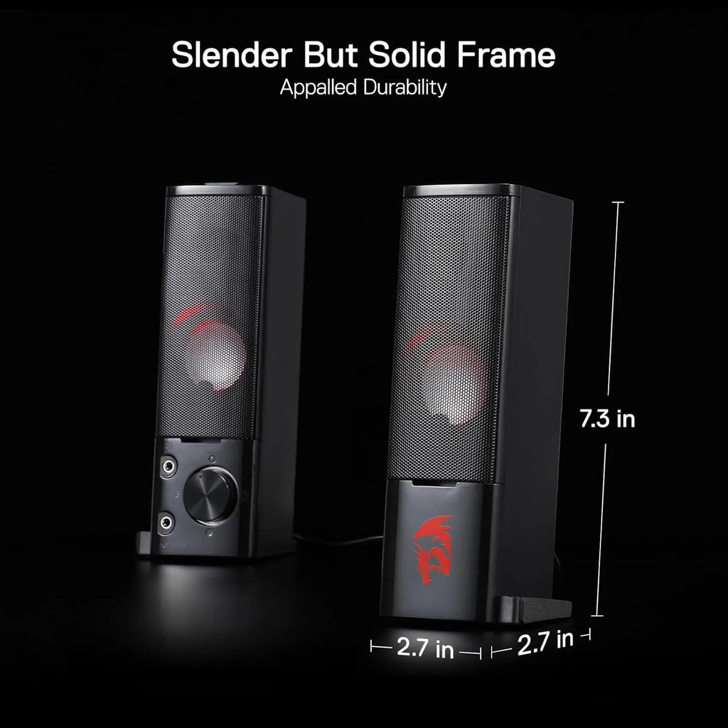 Redragon GS550 Speakers 2.0 Channel Desktop Computer Quality Bass