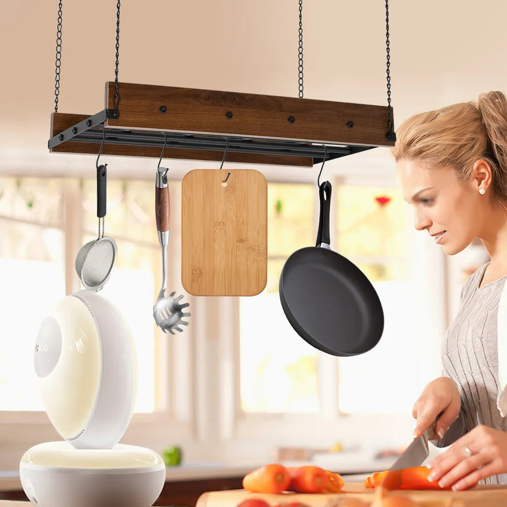Hanging Pot Pan Storage Adjustable Spring Clips