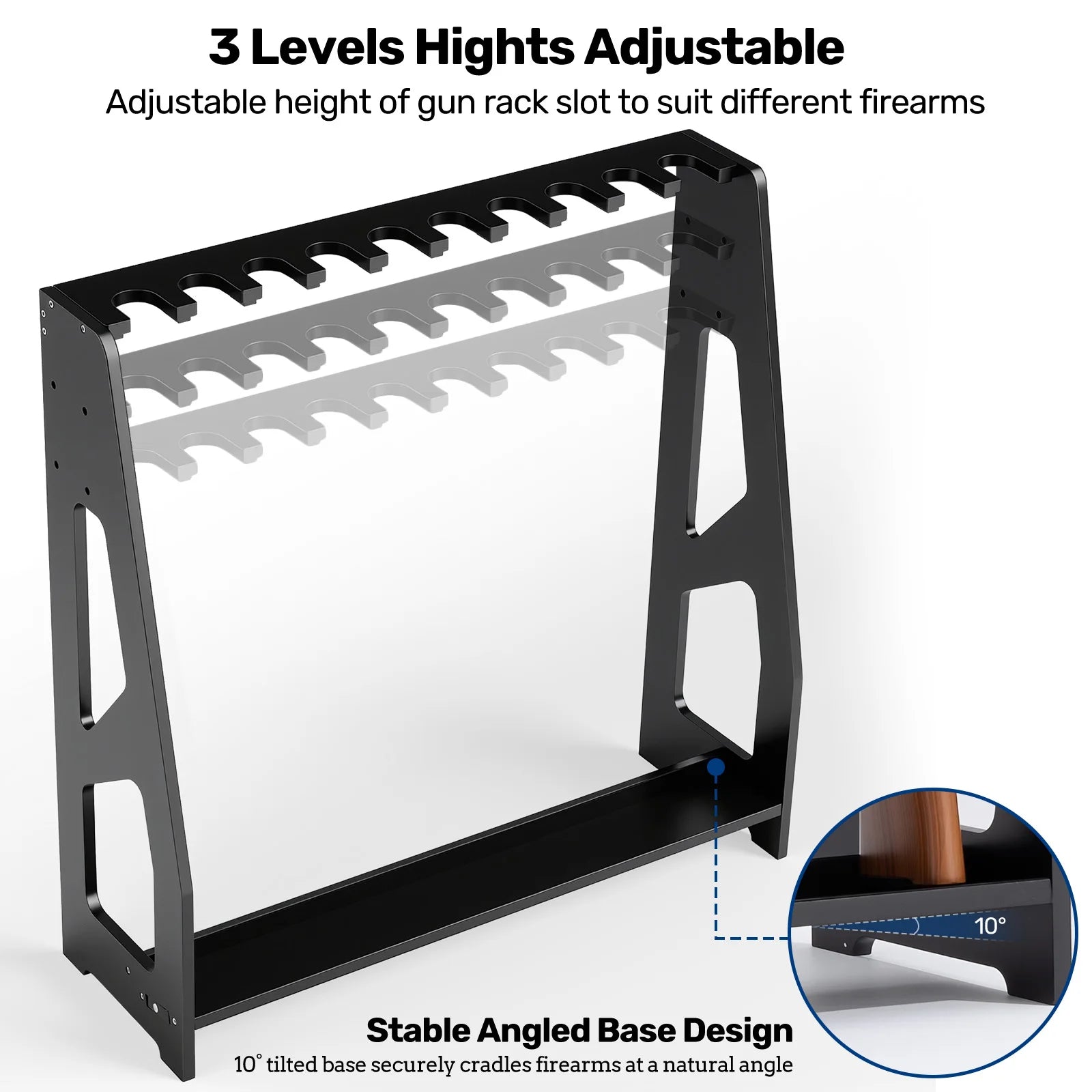 Blacksmith's Adjustable Gun Rack