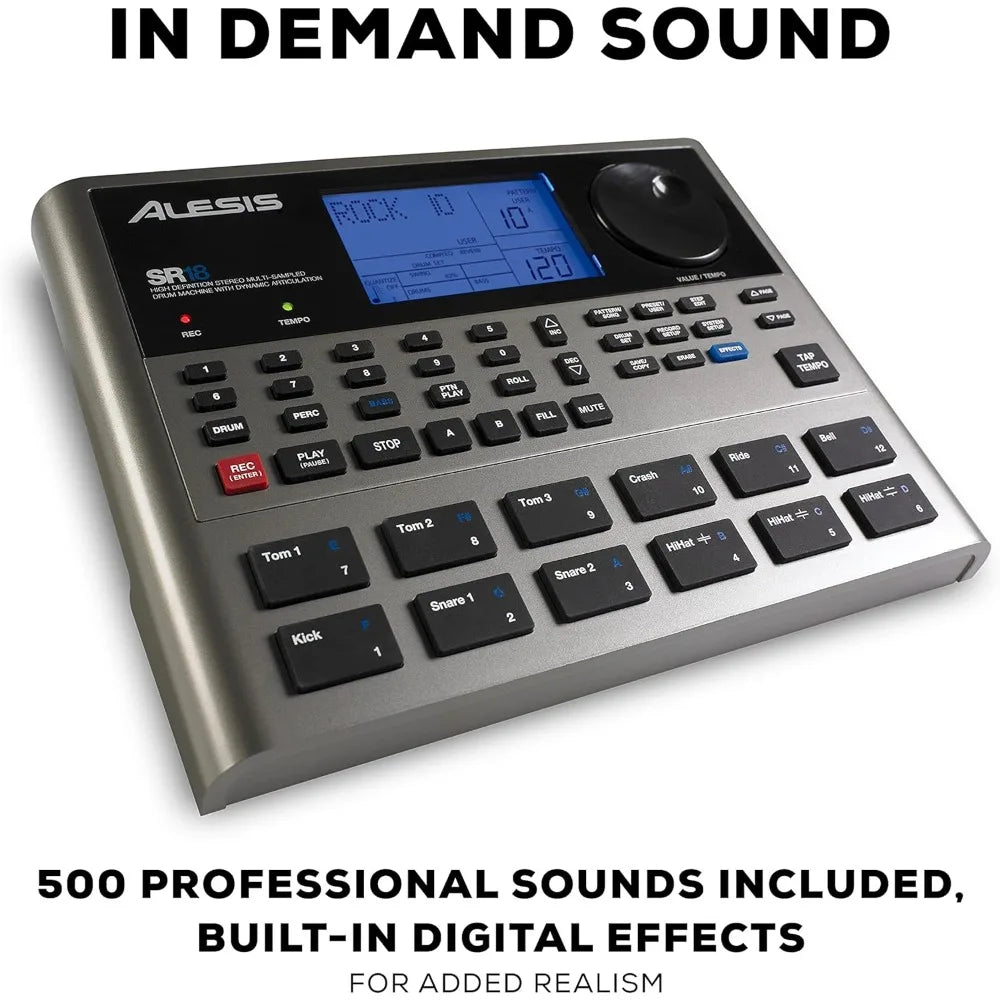 Studio-Grade Standalone Drum Machine With On-Board Sound Library
