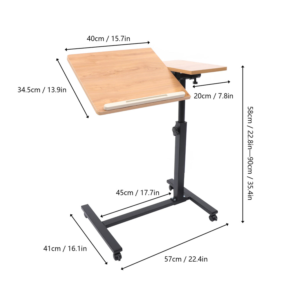 Adjustable Laptop Desk 360° Rotating Tabletop Computer Workstation