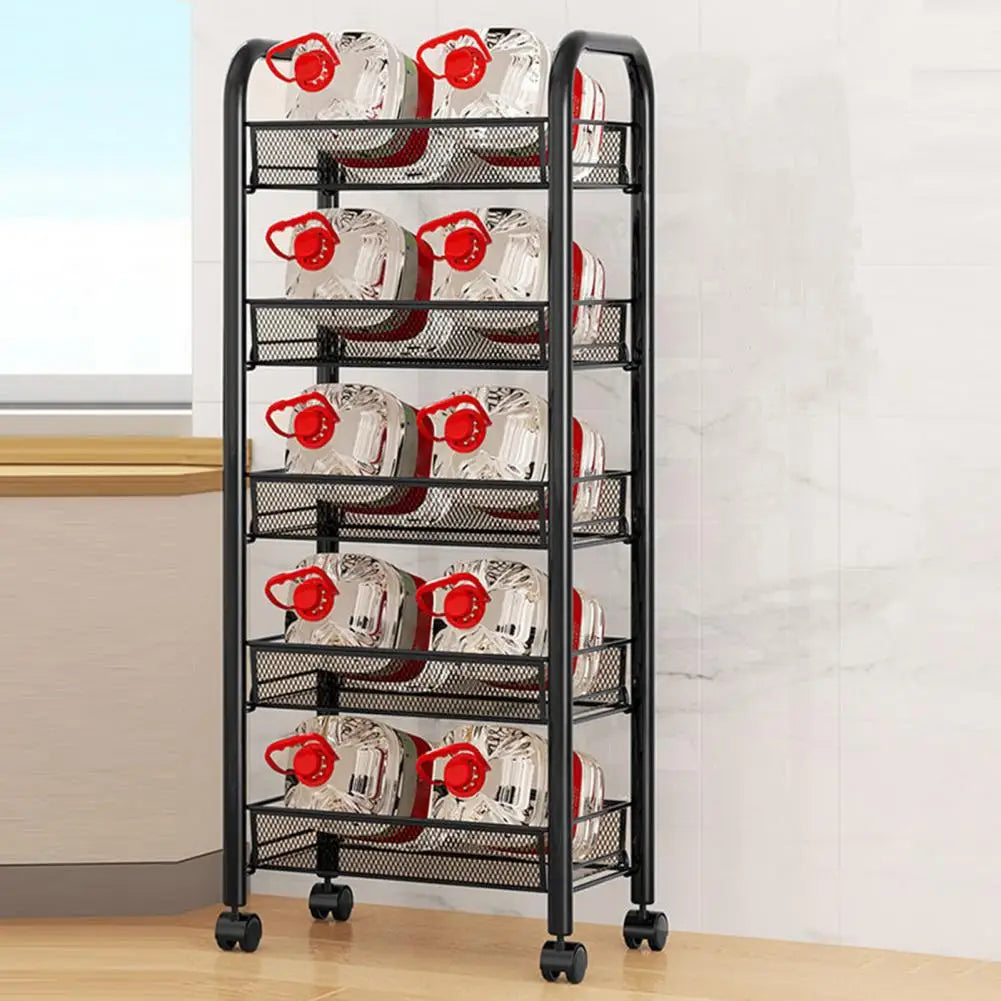 5 Tier Stackable produce shelf /W Wheels