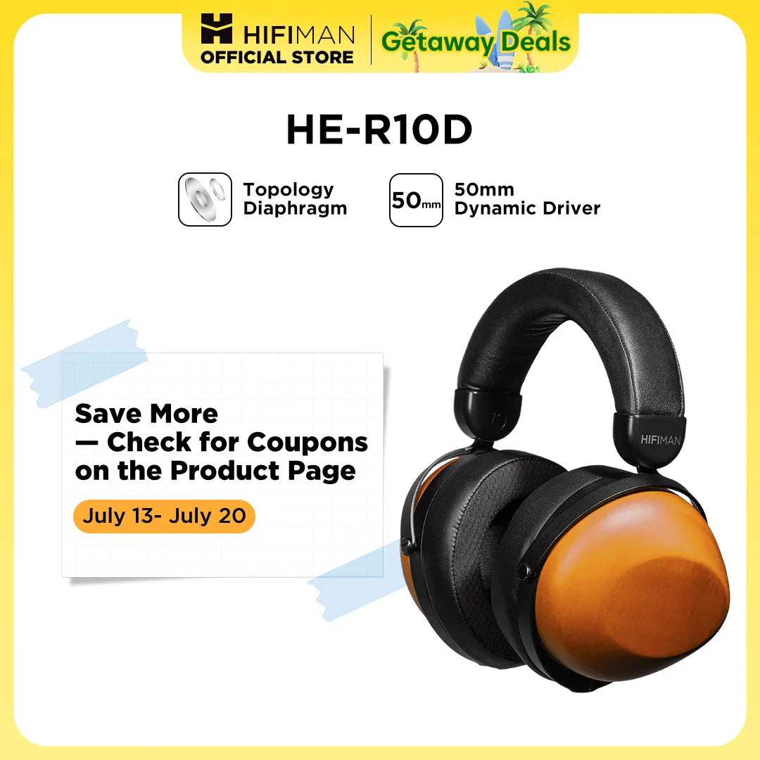 HIFIMAN HE-R10D Dynamic for Studio and Recording-Wired/Wireless