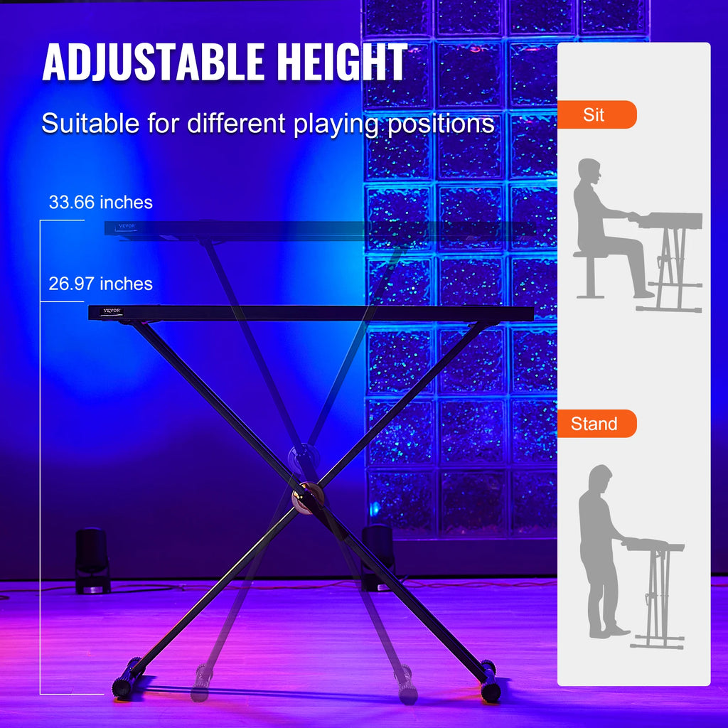 SucceBuy DJ Table Stand 32" x 20" Portable