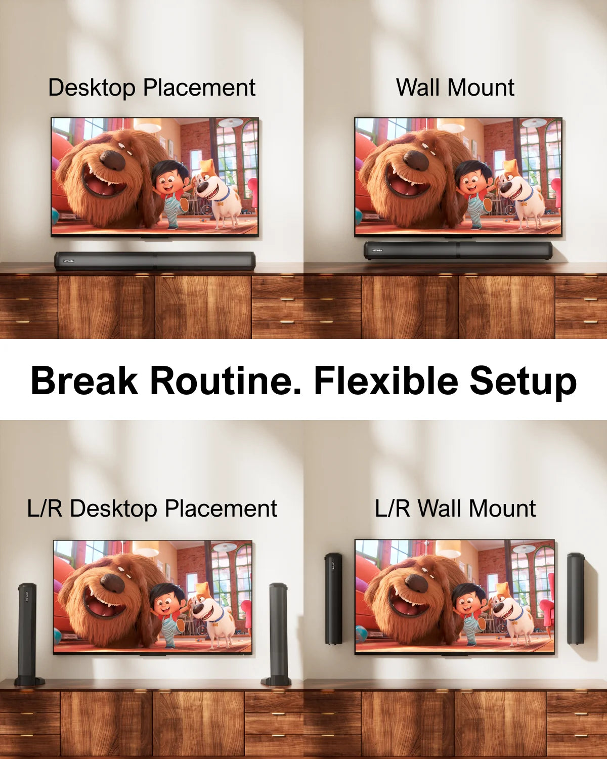 ULTIMEA 200w 4.1ch TV Sound bar Heimkino Soundsystem