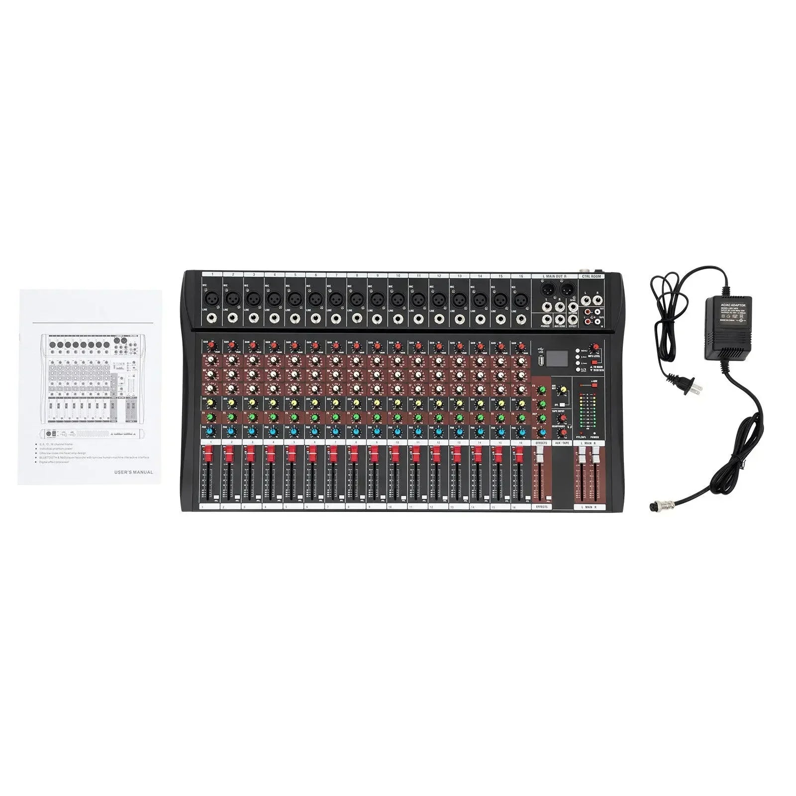 16 Channel Mixing Console USB Bluetooth Live Studio