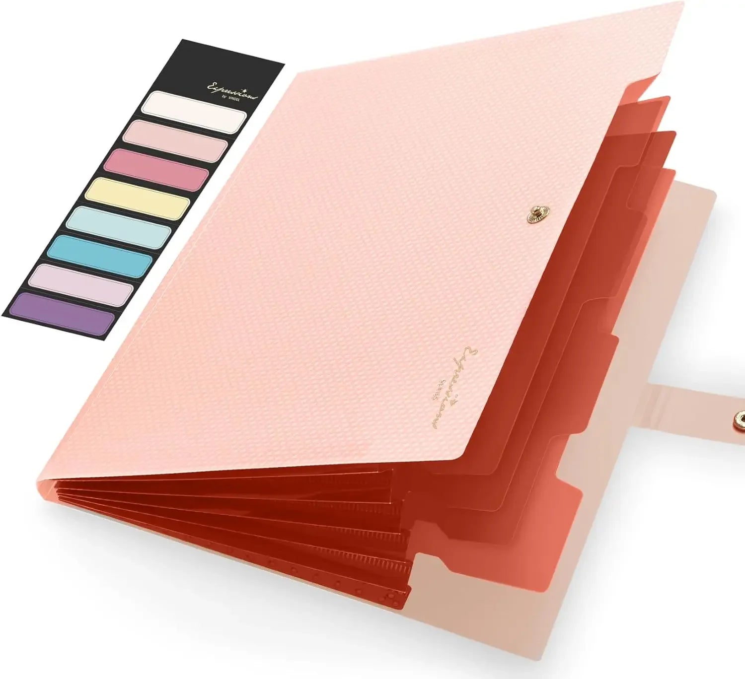 Expandable File Folder, Letter Size Organizer, 5 Pockets