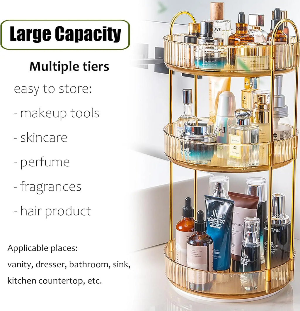 High-Capacity Skincare Clear Make Up Storage