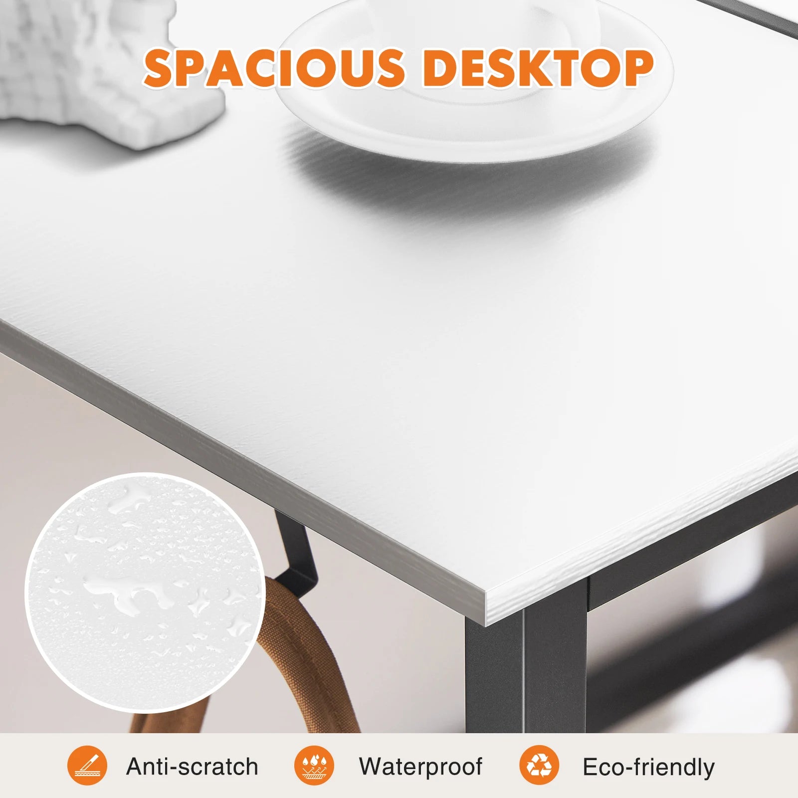 JHK Computer Desk Writing Study Office Gaming Easy Assembly