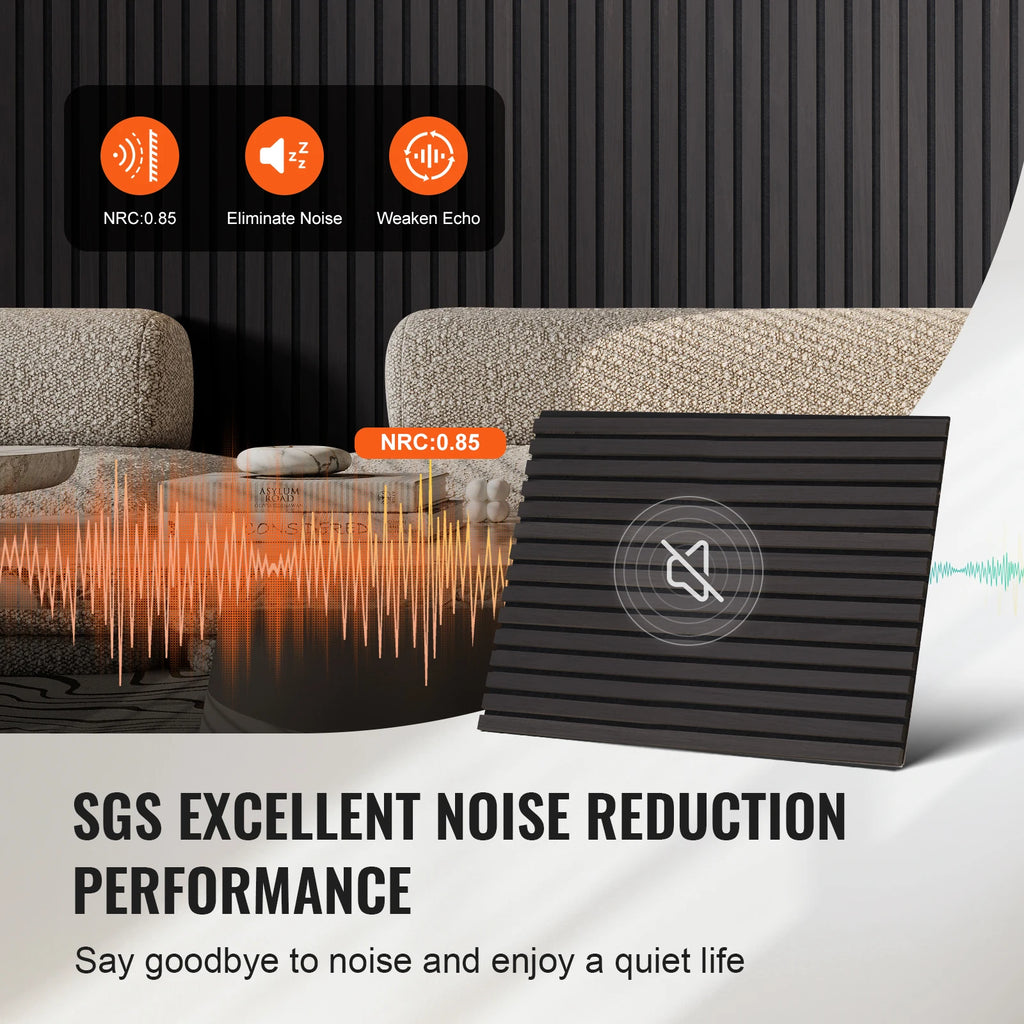 SucceBuy Wood Slat Acoustic Panels