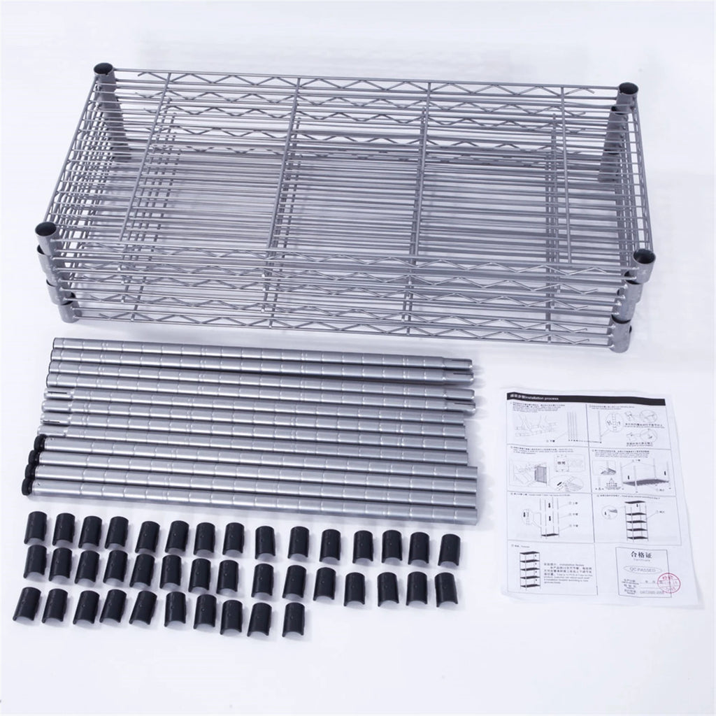 Rectangle Carbon Steel Metal Assembly 5-Shelf Storage