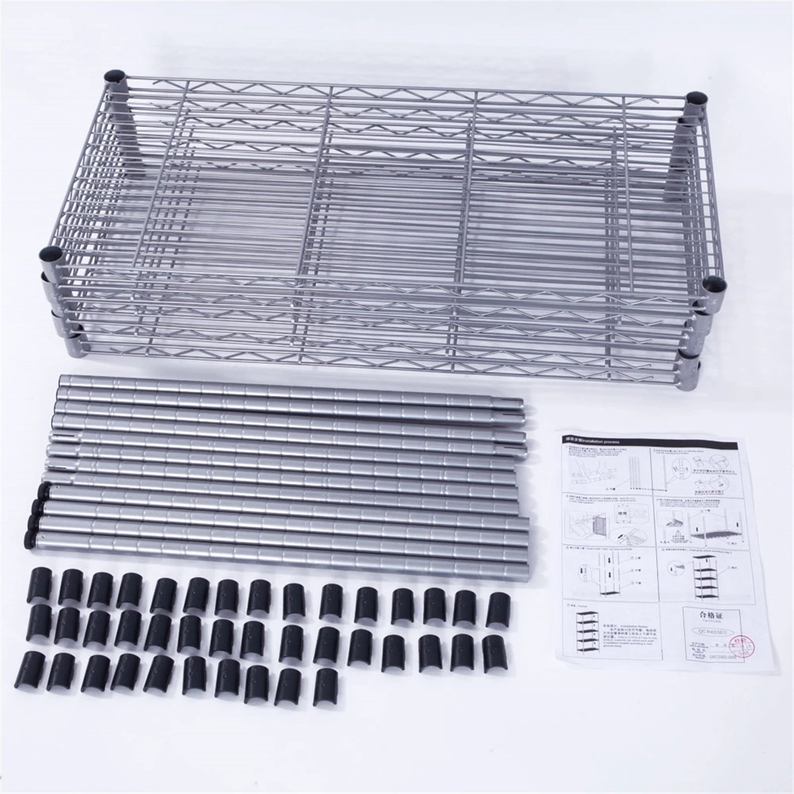 Rectangle Carbon Steel Metal Assembly 5-Shelf Storage