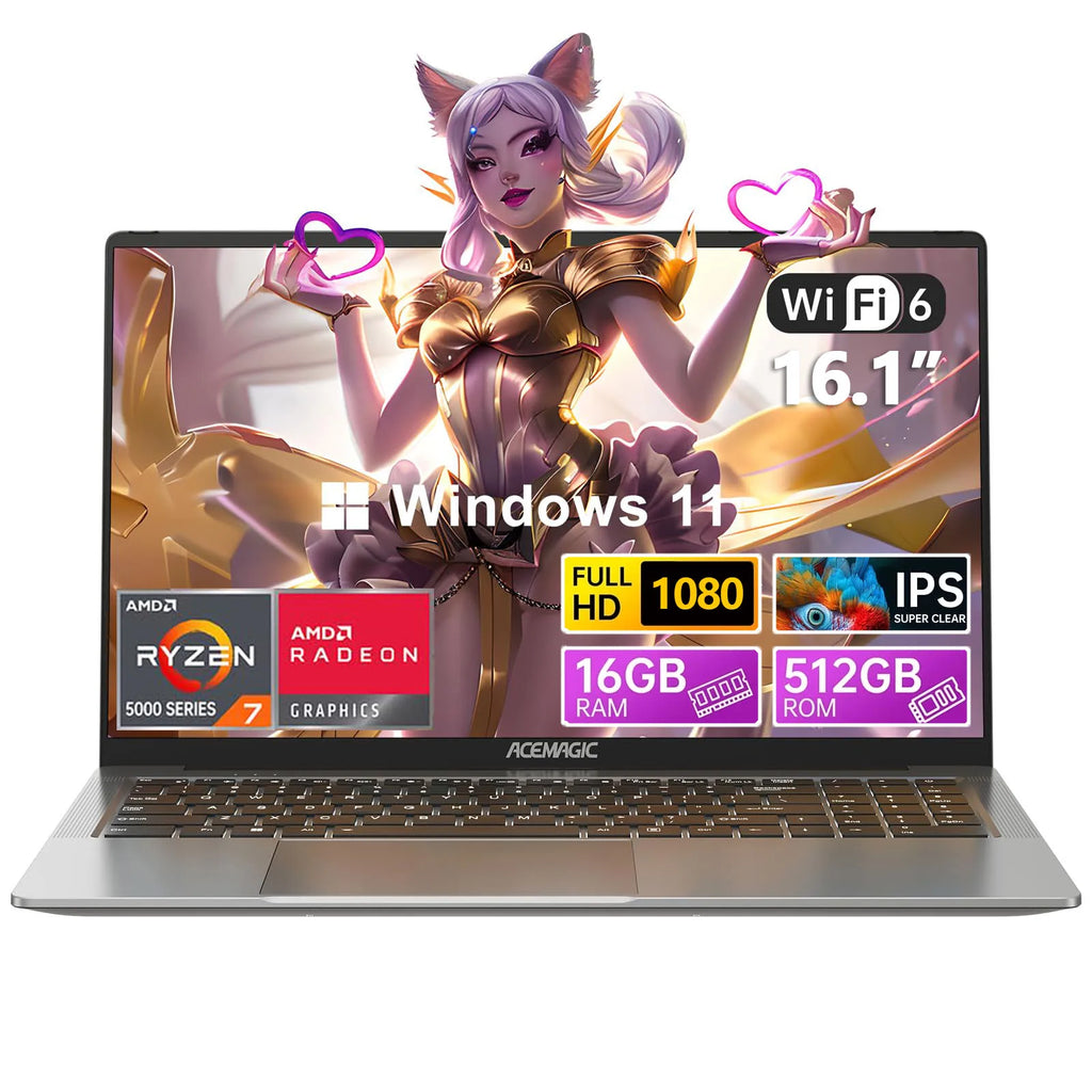 ACEMAGIC Notebook Ryzen 7 5700U Laptop