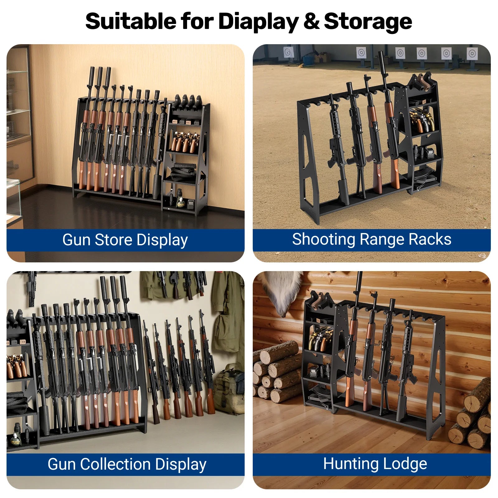 Blacksmith's Adjustable Gun Rack