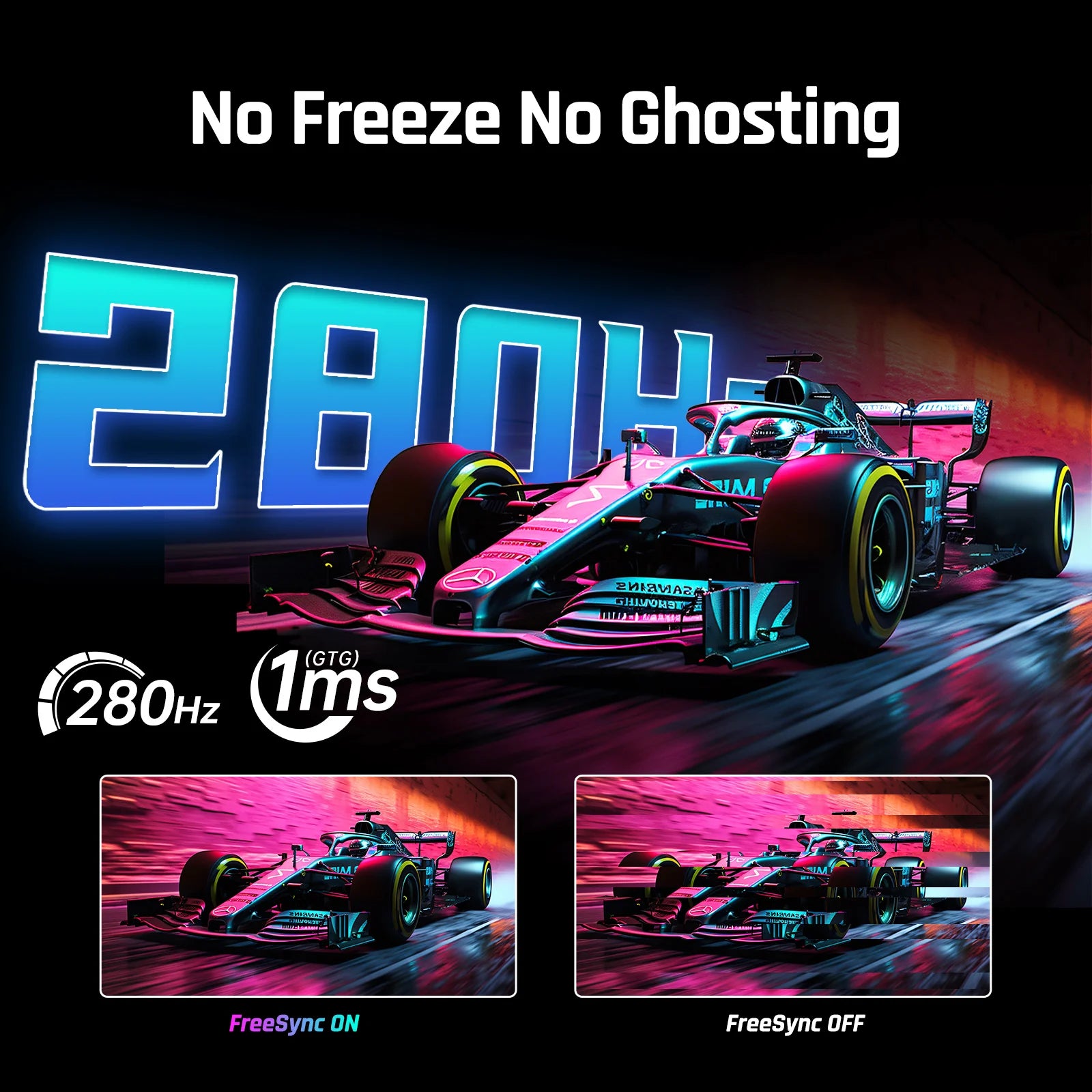 KTC 27-inch Gaming Monitor VA 280Hz, 1ms Response,