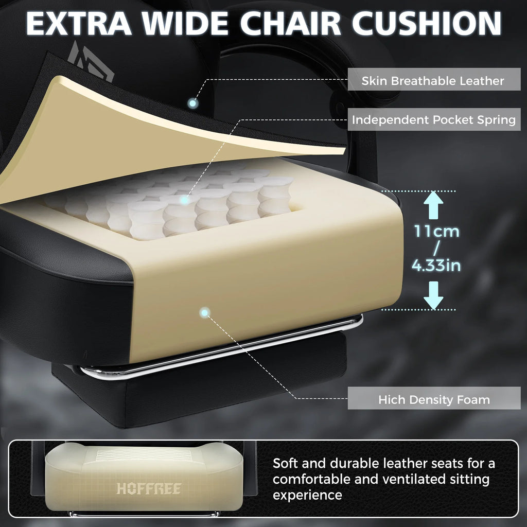 Ergonomic Adjustable Lumbar Cushion Headrest Single Function Massage