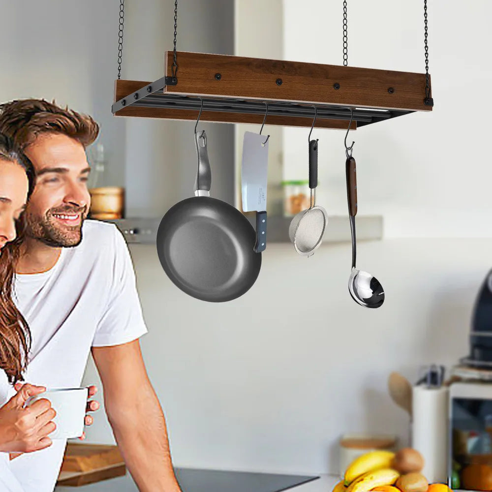 Hanging Pot Pan Storage Adjustable Spring Clips