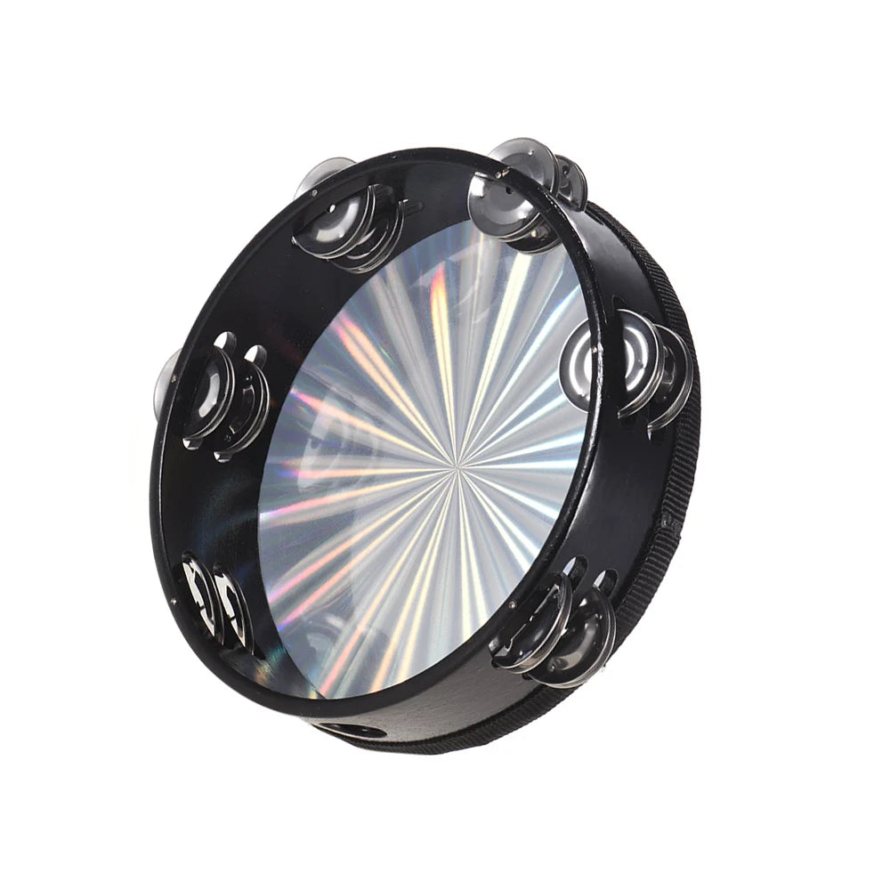 8 Inch Wooden Radiant Tambourine Handbell