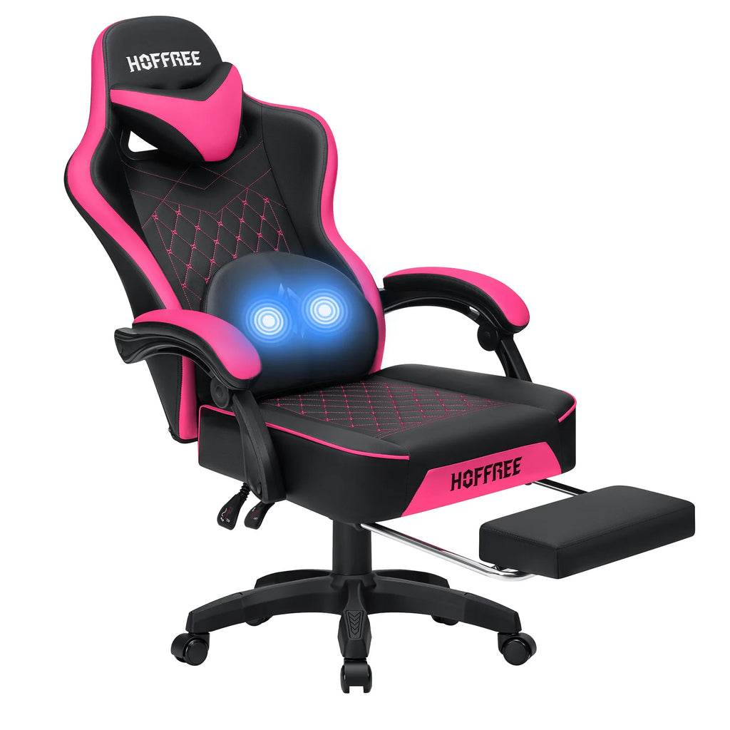 Ergonomic Adjustable Lumbar Cushion Headrest Single Function Massage