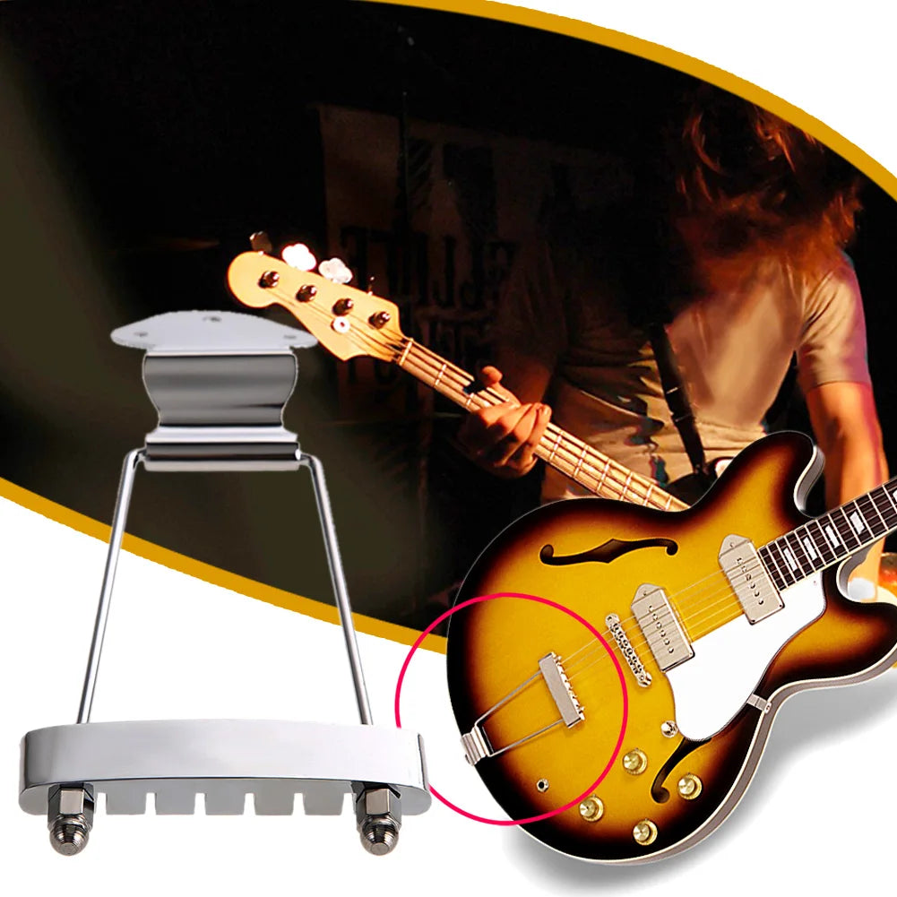 6 String Guitar Trapeze Tailpiece Bridge