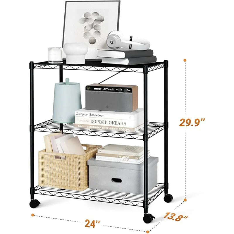 750Lb Capacity, Steel Organizer Wire Rack, Plug Version